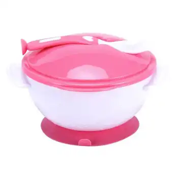 Baby Cup Bowl with Spoon-Pink Color-194C
